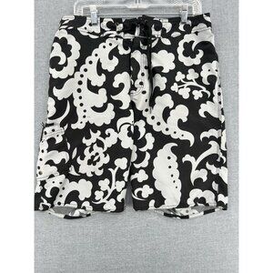 Vtg Stussy Board Shorts Mens 34 9" Swim Trunks Floral AOP Y2K